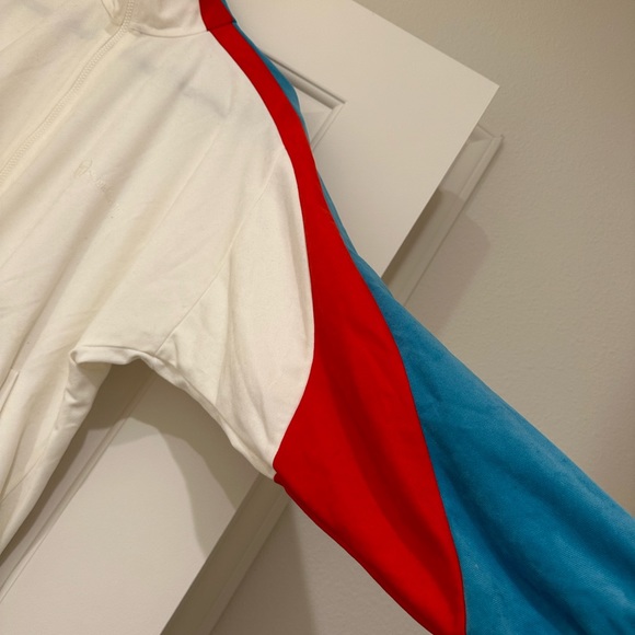 Vintage Rare Sergio Tacchini Tracksuit Jacket Red White & Blue Size 10 - Picture 5 of 6